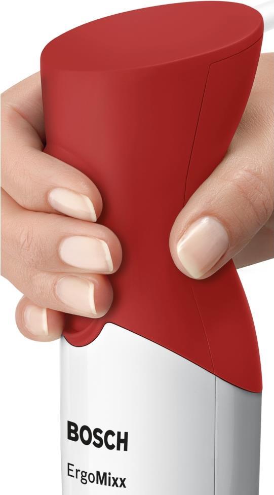 Купить Bosch ErgoMixx MSM64110 - Handmixer - 450 W - Weiß/Rot в магазине wardena.ru