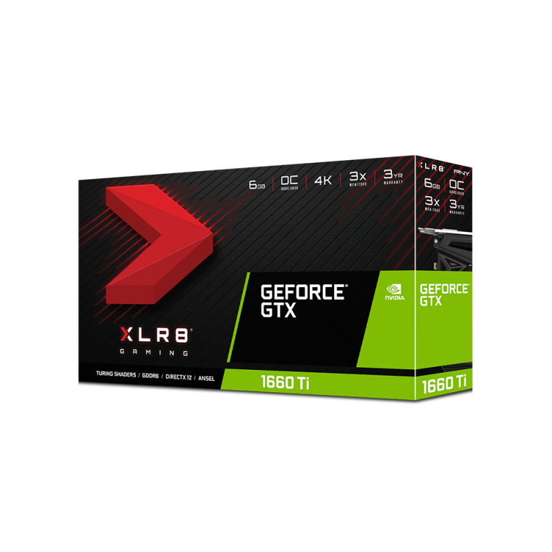 Купить PNY VCG1660T6DFPPB-O Grafikkarte NVIDIA GeForce GTX 1660 Ti 6 GB GDDR6 (VCG1660T6DFPPB) в магазине wardena.ru