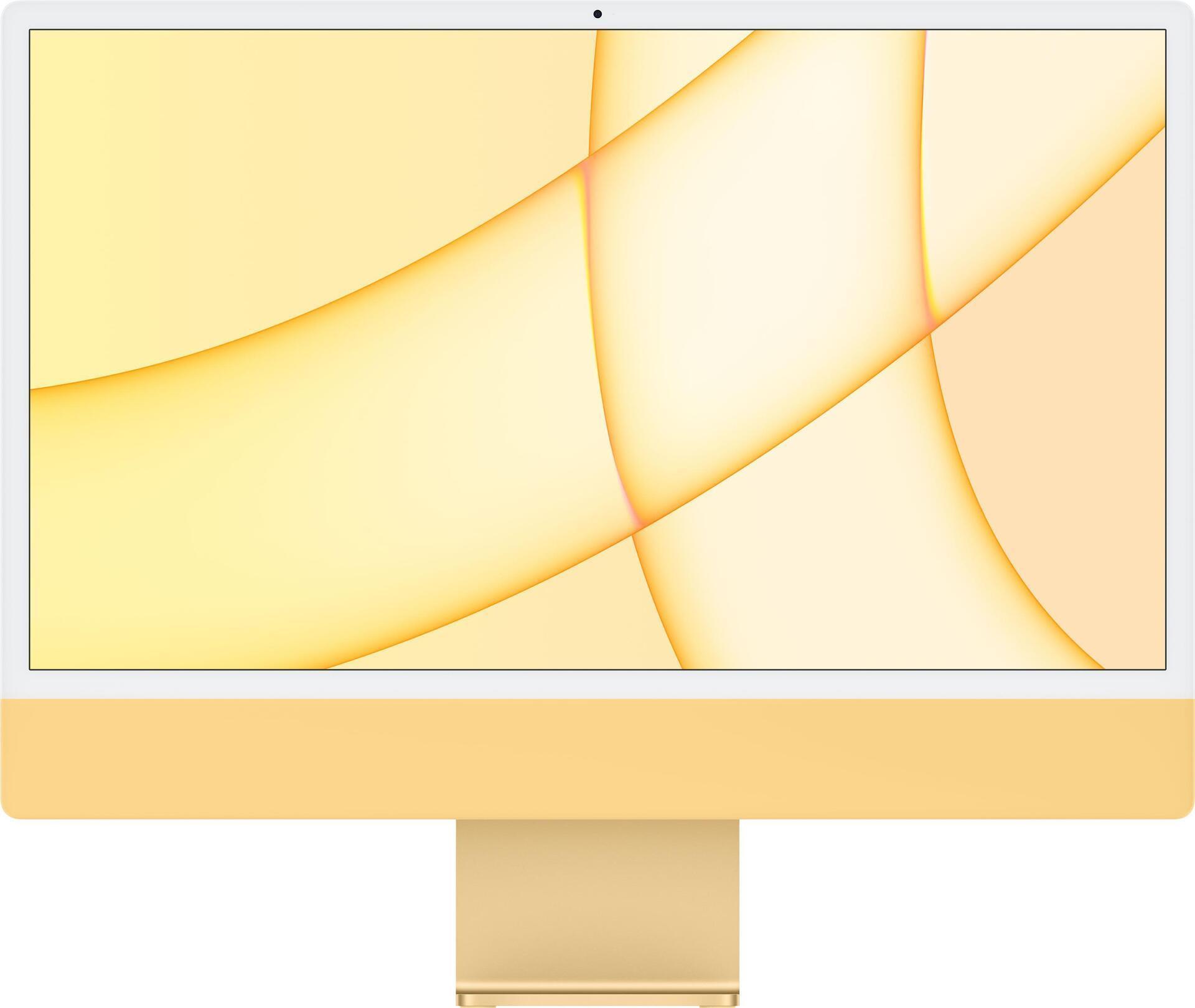 Купить Apple iMac 61 cm (24" ) 4480 x 2520 Pixel Apple M 8 GB 256 GB SSD All-in-One-PC macOS Big Sur Wi-Fi 6 (802.11ax) Gelb (Z12S) в магазине wardena.ru