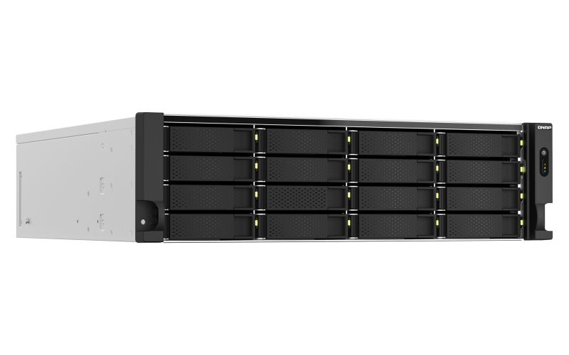 Купить QNAP TS-H2287XU-RP - NAS-Server - 22 Schächte - Rack - einbaufähig - SATA 6Gb/s - RAID 0, 1, 5, 6, 10, 50, JBOD, 60 - RAM 32 GB - 2.5 Gigabit Ethernet / 10 Gigabit Ethernet - iSCSI Support - 3U (TS-H2287XU-RP-E2336-32G) в магазине wardena.ru