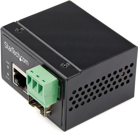 Купить StarTech.com Industrial Fiber to Ethernet Media Converter - 100Mbps SFP to RJ45/Cat6 - Singlemode/Multimode Optical Fiber to Copper Network - 12-56V DC - IP-30/ -40 to +75C - Medienkonverter - 100Mb LAN - 100Base-FX, 100 (IMC100MSFP) в магазине wardena.ru