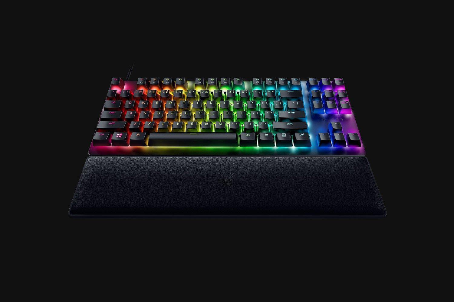 Купить Razer Huntsman V2 Tenkeyless - Tastatur - Hintergrundbeleuchtung - USB-C - Deutsch - Tastenschalter: Razer Linear Optical Red (RZ03-03940500-R3G1) в магазине wardena.ru