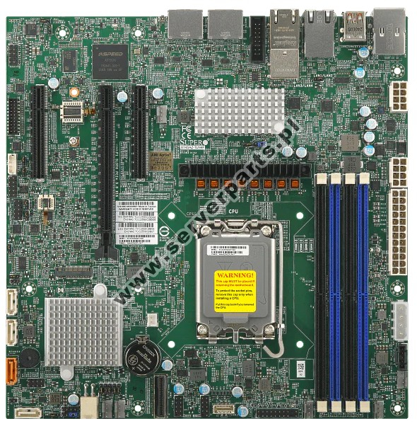 Купить Motherboard Supermicro MBD-X14SAZ-TLN4F W880 LGA1851 Intel Core Ultra 9/7/5 Series Processor SATA M.2 DDR5 в магазине wardena.ru