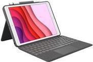 Купить Logitech Combo Touch - Tastatur und Foliohülle - mit Trackpad - hintergrundbeleuchtet - Apple Smart connector - QWERTY - Italienisch - Oxford Gray - für Apple 10.2"  iPad Wi-Fi, 10.5"  iPad Pro Wi-Fi, 10.9"  iPad Wi-Fi, (920-011438) в магазине wardena.ru