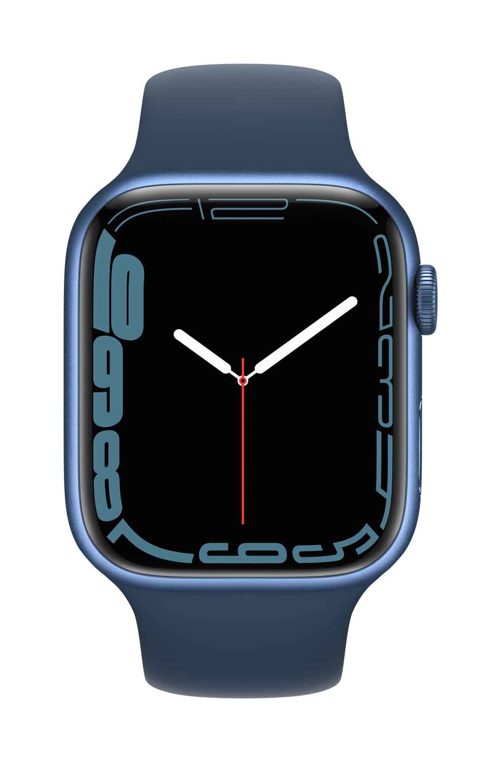 Купить Apple Watch Series 7 (GPS + Cellular) - 45 mm - blaues Aluminium - intelligente Uhr mit Sportband - Flouroelastomer - Abyss Blue - Bandgröße: regelmäßig - 32GB - Wi-Fi, Bluetooth - 4G - 38,8 g (MKJT3FD/A) в магазине wardena.ru