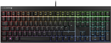 Купить CHERRY MX 2.0S - Tastatur - Hintergrundbeleuchtung - USB - QWERTZ - Deutsch - Tastenschalter: CHERRY MX Silent Red - Schwarz (G80-3821LWADE-2) в магазине wardena.ru