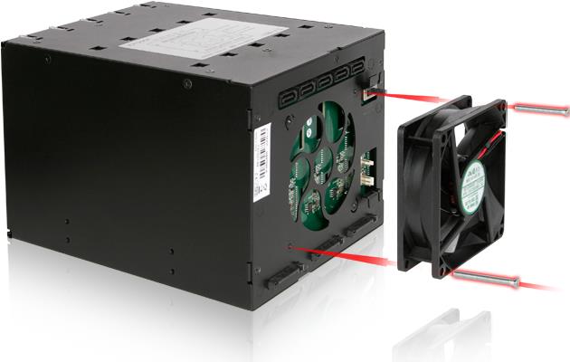 Купить ICY Dock FlexCage MB975SP-B R1 - Gehäuse für Speicherlaufwerke - 3.5" (8.9 cm) - Schwarz (MB975SP-B R1) в магазине wardena.ru