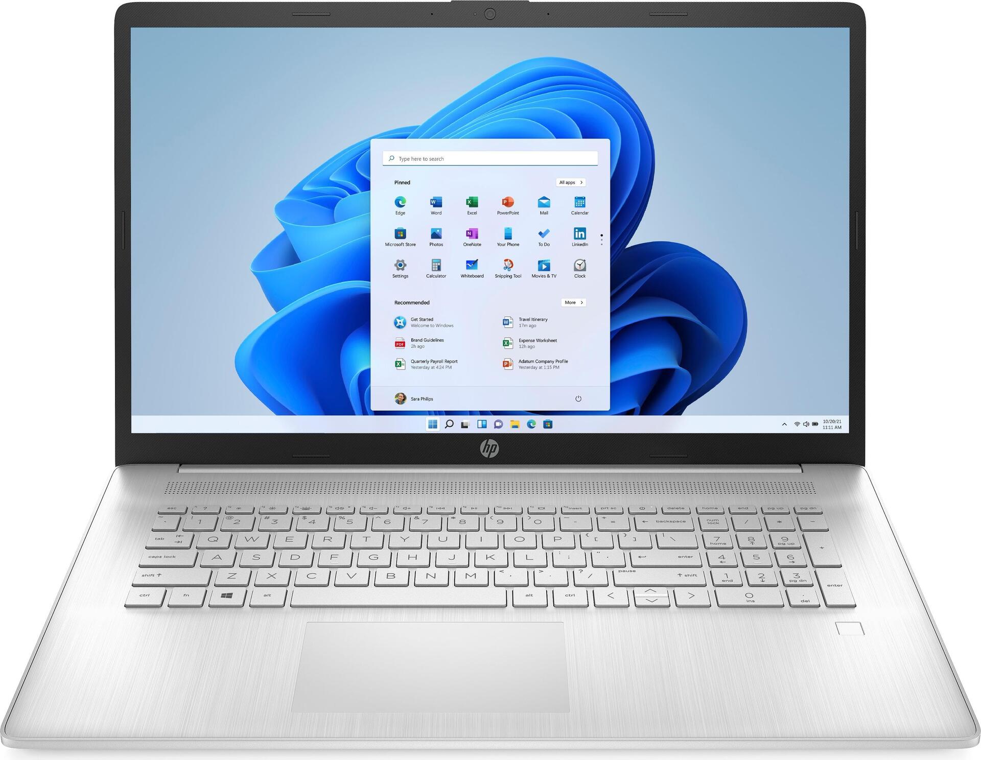 Купить HP Laptop 17-cp0437ng - AMD Ryzen 3 5300U - Win 11 Home - Radeon Graphics - 8 GB RAM - 256 GB SSD NVMe, HP Value - 43.9 cm (17.3") IPS 1920 x 1080 (Full HD) - Wi-Fi 5 - Natural Silver - kbd: Deutsch (66B58EA#ABD) в магазине wardena.ru