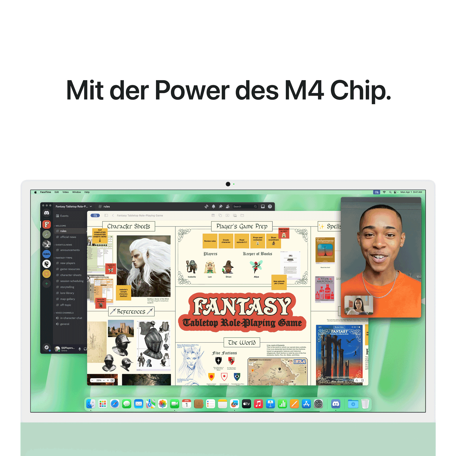 Купить Apple 24-inch iMac with Retina 4.5K display: M4 chip with 10-core CPU and 10-core GPU, 24GB, 512GB SSD - Green (MD2Q4D/A) в магазине wardena.ru