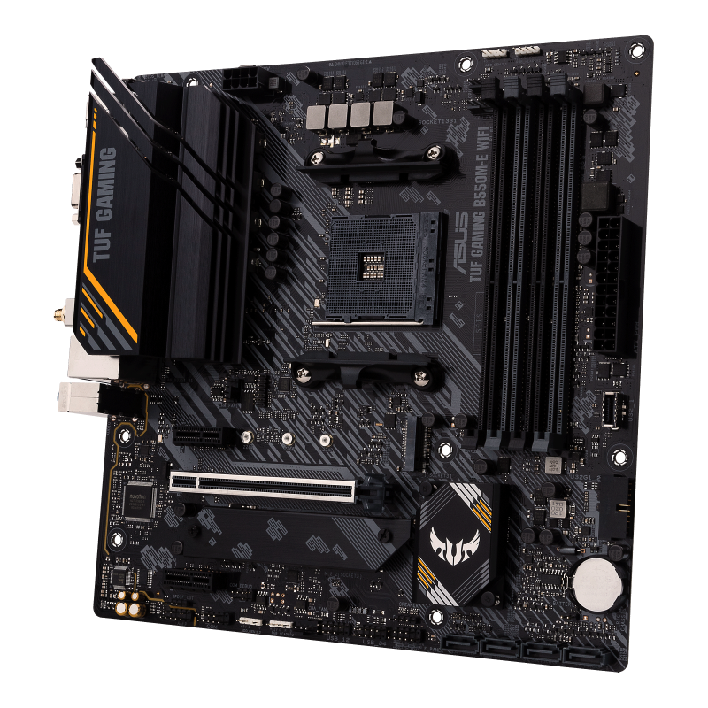 Купить ASUS TUF GAMING B550M-E WIFI - Motherboard - micro ATX - Socket AM4 - AMD B550 Chipsatz - USB-C Gen1, USB 3.2 Gen 1, USB 3.2 Gen 2 - Gigabit LAN, Wi-Fi 6, Bluetooth - Onboard-Grafik (CPU erforderlich) - HD Audio (8-Kanal (90MB17T0-M0EAY0) в магазине wardena.ru