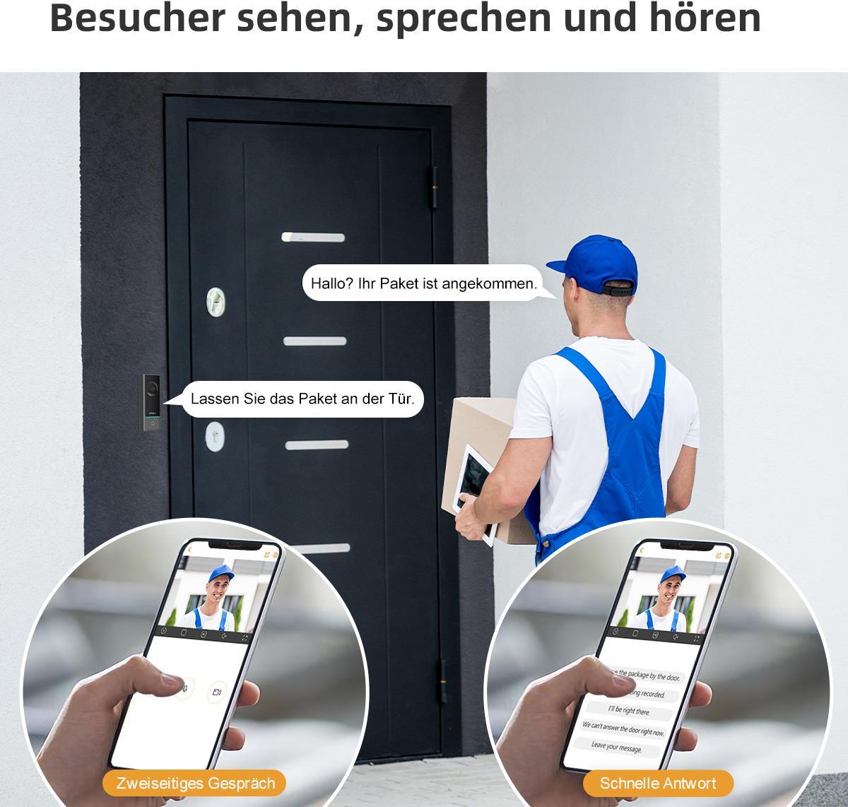 Купить IMOU DB60 Kit Wireless Türklingel mit Türglocke (DB60/DS21-PEUR-imou) в магазине wardena.ru