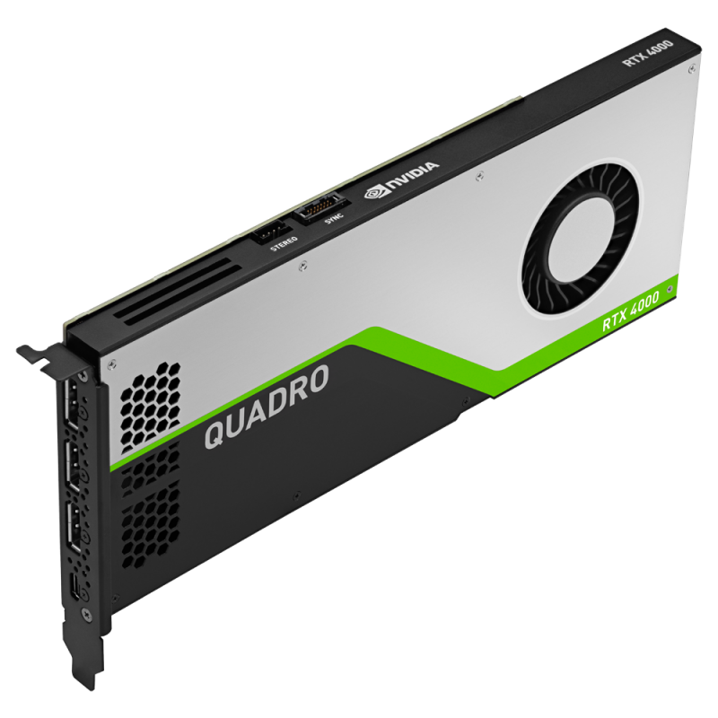 Купить PNY Electronics NVIDIA Quadro RTX 4000 - Grafikkarten - Quadro RTX 4000 - 8 GB GDDR6 - PCIe 3.0 x16 - 3 x DisplayPort, USB-C (VCQRTX4000-PB) в магазине wardena.ru