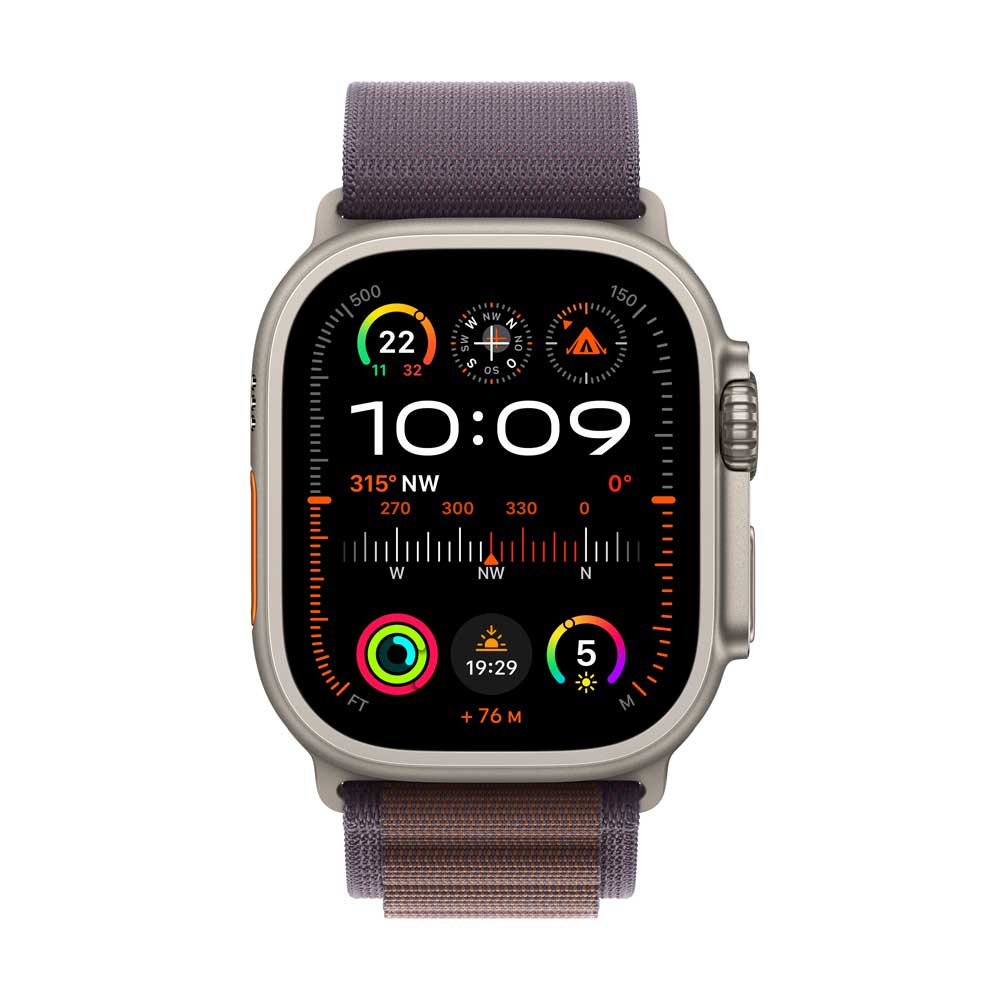 Купить AppleWatch Ultra 2 Titanium Cellular 49mm (Alpine Loop indigo) Large (MREW3FD/A) в магазине wardena.ru