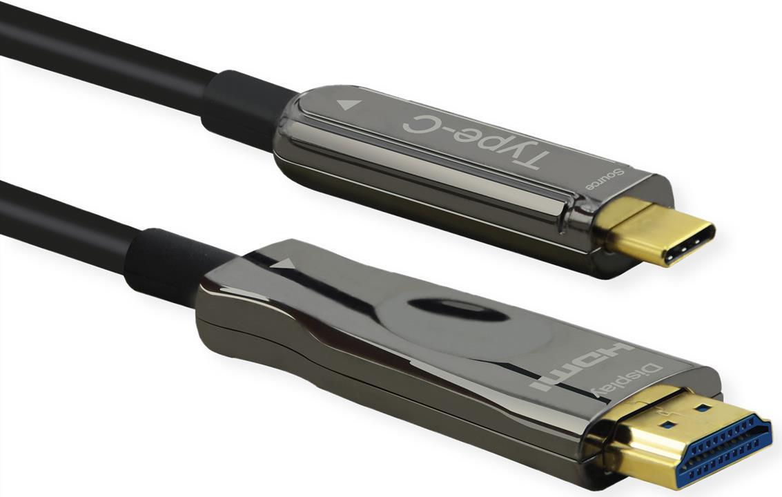 Купить ROLINE 14.01.3474 Videokabel-Adapter 30 m HDMI Typ A (Standard) USB Typ-C Schwarz (14.01.3474) в магазине wardena.ru