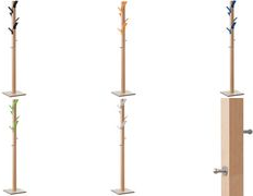 Купить PAPERFLOW Garderobenständer "easyCloth", aus Holz, blau Ständer: buche, 6 farbige Haken: blau, aus Massivholz und - 1 Stück (PEC.06) в магазине wardena.ru