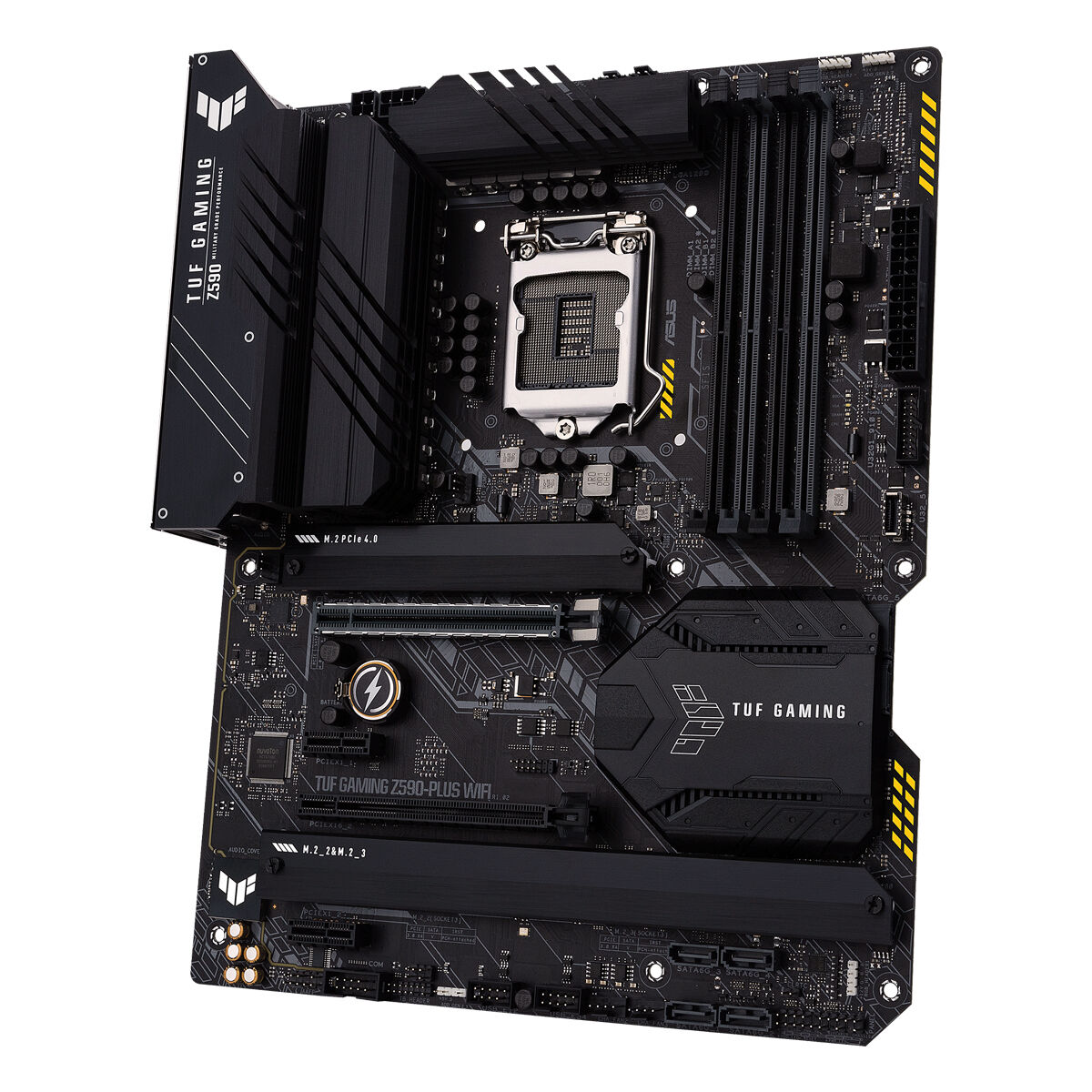 Купить ASUS TUF GAMING Z590-PLUS WIFI - Motherboard - ATX - LGA1200-Sockel - Z590 Chipsatz - USB-C Gen1, USB 3.2 Gen 1, USB 3.2 Gen 2, USB-C Gen 2x2 - 2.5 Gigabit LAN, Wi-Fi, Bluetooth - Onboard-Grafik (CPU erforderlich) - HD A (90MB16C0-M0EAY0) в магазине wardena.ru