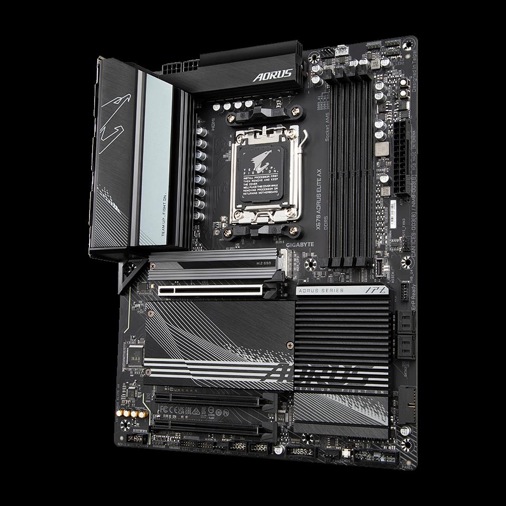 Купить GIGABYTE AORUS X670 ELITE AX - 1,0 - Motherboard - ATX - Socket AM5 - AMD X670 Chipsatz - USB 3,2 Gen 1, USB 3,2 Gen 2, USB-C Gen 2x2 - 2,5 Gigabit LAN, Wi-Fi 6, Bluetooth - Onboard-Grafik (CPU erforderlich) - High Defin (X670 AORUS ELITE AX) в магазине wardena.ru