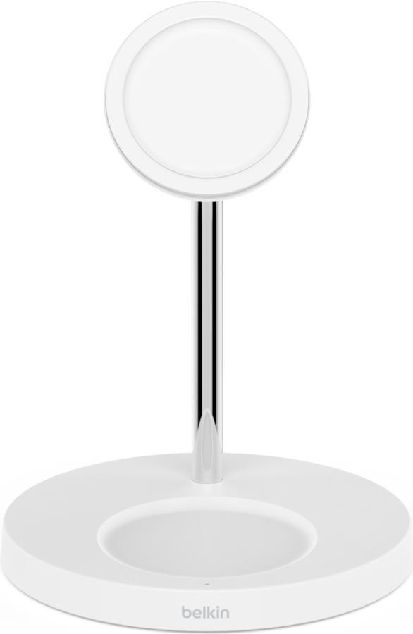 Купить Linksys Belkin BOOST CHARGE PRO MagSafe 2-in-1 - Kabelloses Ladegerät + AC-Netzteil - 15 Watt - Fast Charge - weiß - für Apple AirPods (2nd Generation), AirPods Pro, iPhone 12, 12 mini, 12 Pro, 12 Pro Max (WIZ010VFWH) в магазине wardena.ru