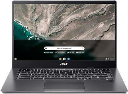 Купить Acer Chromebook 514 CB514-1WT - Core i3 1115G4 - Chrome OS - 8 GB RAM - 128 GB SSD - 35.6 cm (14") IPS Touchscreen 1920 x 1080 (Full HD) - UHD Graphics - Bluetooth, Wi-Fi 6 - Stahlgrau - kbd: Deutsch (NX.AY9EG.001) в магазине wardena.ru