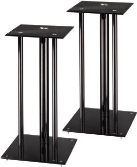 Купить Hama Speaker Stand - Aufstellung für Lautsprecher - Metall, Glas - Schwarz - stehend (Packung von 2 ) (49813) в магазине wardena.ru
