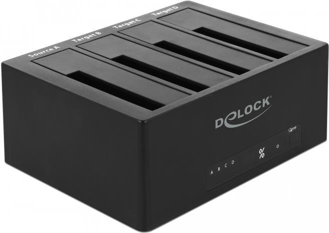 Купить Delock USB 3.0 Dockingstation für 4 x SATA HDD / SSD mit Klon Funktion (64063) в магазине wardena.ru