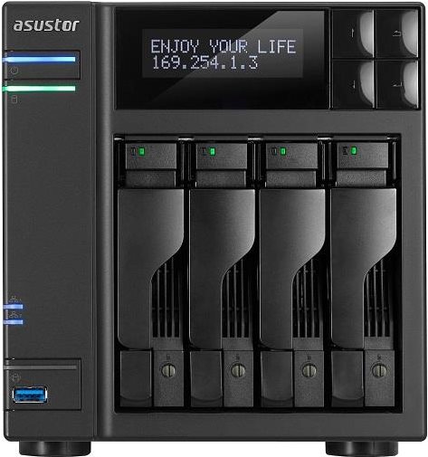 Купить ASUSTOR AS7004T - NAS-Server - SATA 6Gb/s / eSATA - RAID 0, 1, 5, 6, 10, JBOD - Gigabit Ethernet - iSCSI (90IX00E1-BW3S10) в магазине wardena.ru