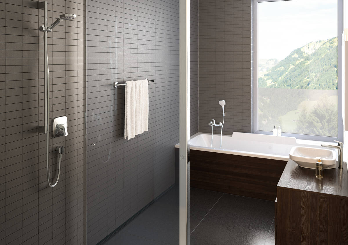 Купить Hansgrohe FixFit Шланговое подсоединение E с клапаном обратного тока хром 27458000 в магазине wardena.ru