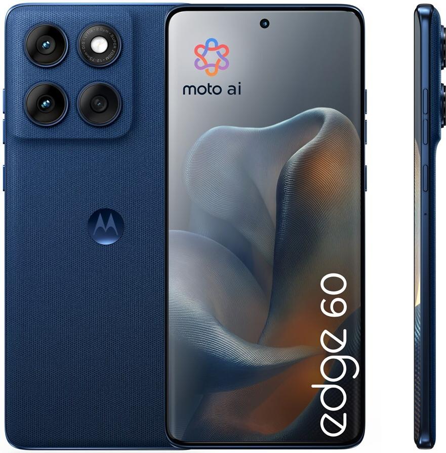 Купить Motorola edge 60 16,9 cm (6.67") Dual-SIM Android 15 5G USB Typ-C 12 GB 256 GB 5200 mAh Blau (PB7H0018PL) в магазине wardena.ru