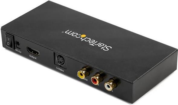 Купить StarTech.com VID2HDCON2 S-Video oder Composite zu HDMI Konverter mit Audio (720p, NTSC & PAL, HDMI Upscaler, Mac & Windows) - Videokonverter - Composite Video, S-video - HDMI - Schwarz в магазине wardena.ru