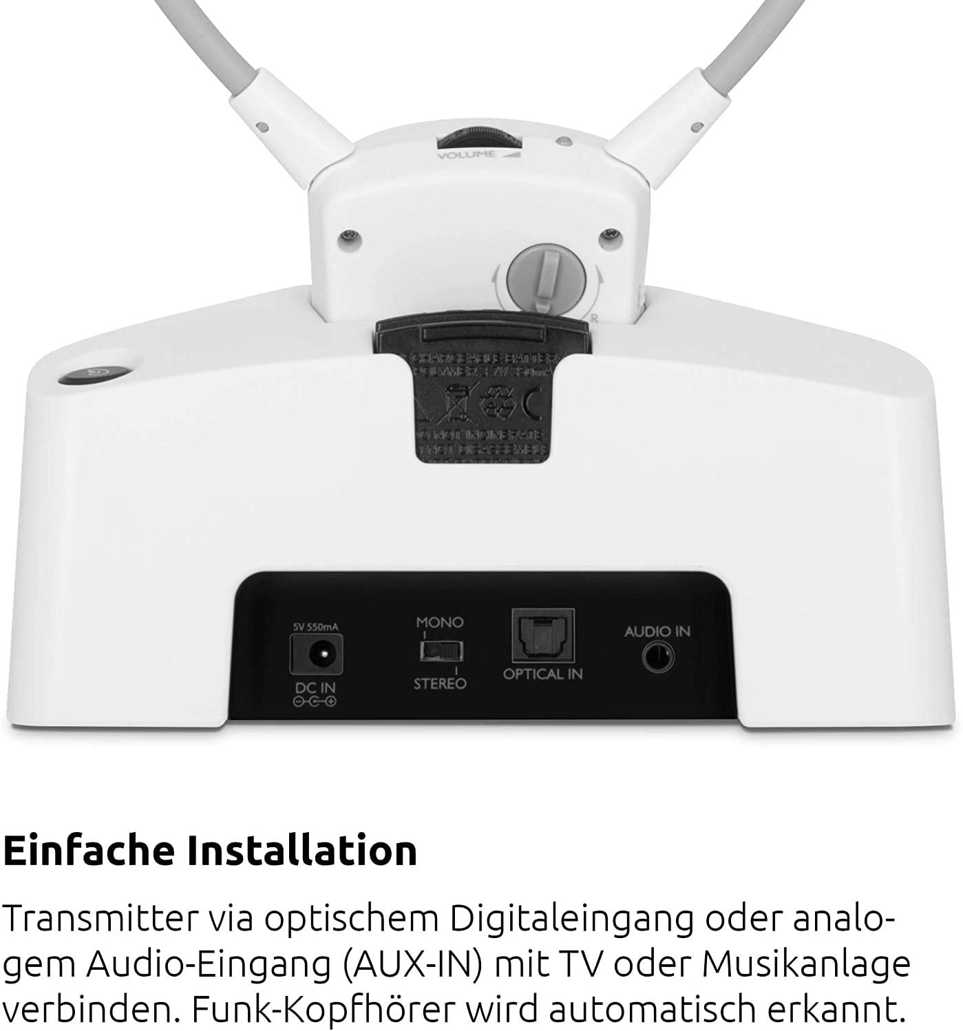 Купить TechniSat StereoMan ISI 2 - Kopfhörer mit Mikrofon - unter dem Kinn - 2,4 GHz - kabellos - weiß (0000/9128) в магазине wardena.ru