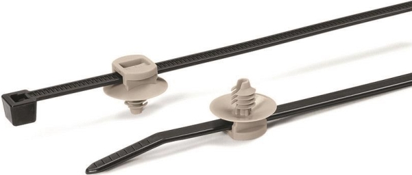 Купить HellermannTyton Hellermann T50RFT5-PA66HS/PA66 BK/GY 500 Kabelbinder (150-55941) в магазине wardena.ru