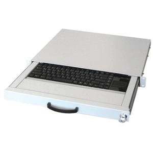 Купить Aixcase AIX-19K1UKDETP-W - Tastaturschublade mit Tastatur und integriertes Touchpad mit zwei Maustasten - Weiss, RAL 7035 - 1U - 48.3 cm ( 48,30cm (19") ) в магазине wardena.ru