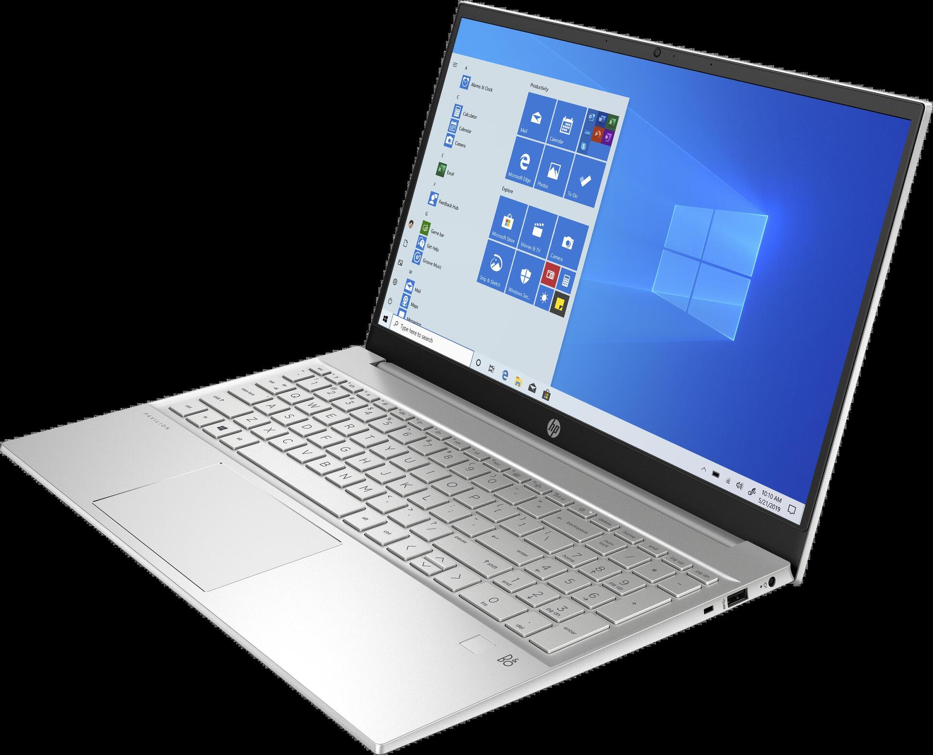 Купить HP Pavilion 15-eg0154ng - Core i5 1135G7 - Win 10 Home 64-Bit - 8 GB RAM - 512 GB SSD NVMe - 39.6 cm (15.6") IPS 1920 x 1080 (Full HD) - GF MX350 - Bluetooth, Wi-Fi 6 - Lackoberfläche (Unterteil), Natural Silver Aluminiu (39A93EA) в магазине wardena.ru