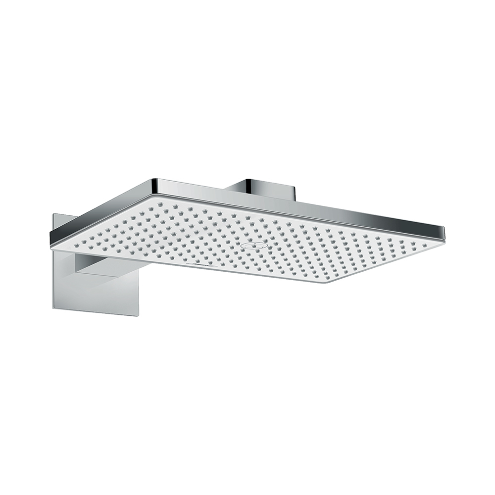 Купить Hansgrohe Rainmaker Select Верхний душ 460 1jet с держателем хром-белый матовый 24003400 в магазине wardena.ru