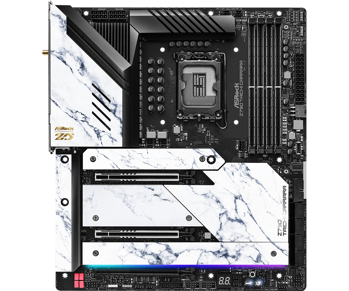 Купить Asrock Z790 Taichi Carrara - Intel - LGA 1700 - Intel® Core™ i5 - Intel® Core™ i7 - Intel® Core™ i9 - DDR5-SDRAM - 128 GB - DIMM (90-MXBKK0-A0UAYZ) в магазине wardena.ru