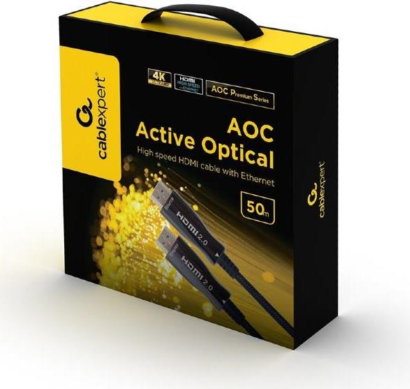 Купить Cablexpert CCBP-HDMI-AOC-50M HDMI-Kabel HDMI Typ A (Standard) Schwarz (CCBP-HDMI-AOC-50M) в магазине wardena.ru