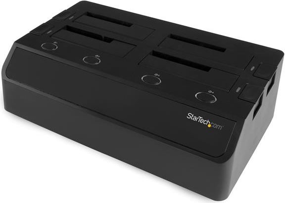 Купить StarTech.com 4 Bay festplatten Dockingstation für 2.5"/3.5" SSDs und HDDs - eSATA/USB 3.0 zu SATA (6 Gbit/s) - Speichergehäuse - 4 Schächte (SATA-600) (SDOCK4U33E) в магазине wardena.ru