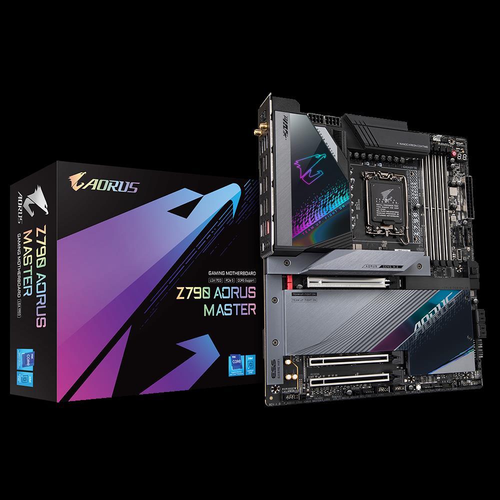 Купить Gigabyte Z790 AORUS MASTER - 1,0 - Motherboard - E-ATX - LGA1700-Sockel - Z790 Chipsatz - USB-C Gen1, USB 3,2 Gen 1, USB 3,2 Gen 2, USB-C Gen 2x2 - 10 Gigabit LAN, Wi-Fi 6, Bluetooth - Onboard-Grafik (CPU erforderlich) - (Z790 AORUS MASTER 1.0) в магазине wardena.ru