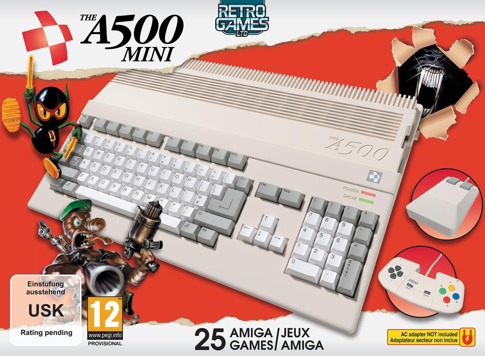 Купить Retro Games THEA500 Mini - Grau - Flash - HD - 720p - Kunststoff - 31/03/2022 (1068600) в магазине wardena.ru