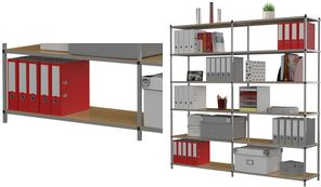 Купить PAPERFLOW Büroregale Tubeco, 6 Böden, Anbauelement, grau 1 mm Stahlrahmen, graue Epoxid-Beschichtung, 6 Hartfaser - 1 Stück (602SF.02) в магазине wardena.ru
