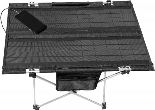 Купить Technaxx Faltbarer Solar-Campingtisch 20W TX-251 - Schwarz, Silber 5083 Belastbarkeit (Gewicht) (max.) 5 kg (5083) в магазине wardena.ru