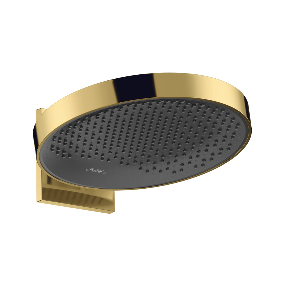 Купить Hansgrohe Rainfinity Верхний душ 360 1jet с настенным креплением золото 26230990 в магазине wardena.ru