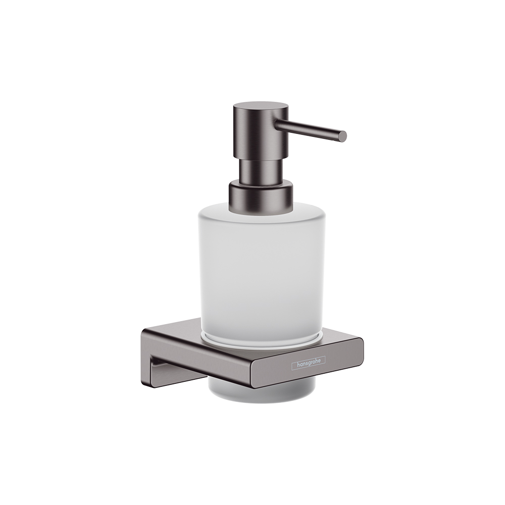Купить Hansgrohe AddStoris Диспенсер для жидкого мыла хром-черный матовый 41745340 в магазине wardena.ru