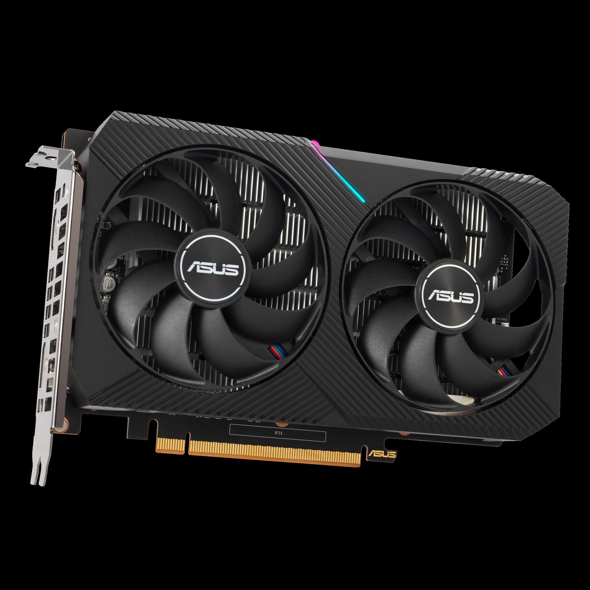 Купить ASUS Dual Radeon RX 6400 - Grafikkarten - Radeon RX 6400 - 4GB GDDR6 - PCIe 4,0 - HDMI, DisplayPort (90YV0H90-M0NA00) в магазине wardena.ru