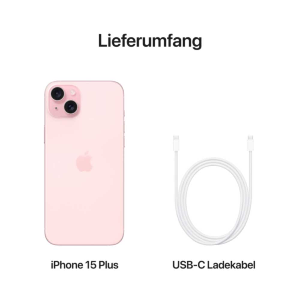 Купить Apple iPhone 15 Plus - 5G Smartphone - Dual-SIM / Interner Speicher 128GB - OLED-Display - 6,7" - 2796 x 1290 pixels - 2 x Rückkamera 48 MP, 12 MP - front camera 12 MP - pink (MU103ZD/A) в магазине wardena.ru