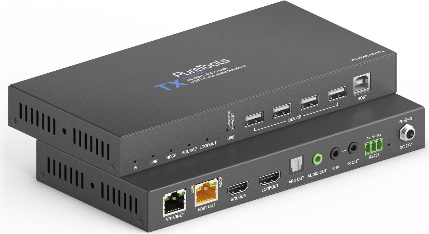 Купить PureLink - PureTools - HDBaseT Extender Set mit USB 2.0 und Audio-Breakout, 4K ( PureTools - HDBaseT Extender Set mit USB 2.0 und Audio-Breakout, 4K (60Hz 4:4:4) (PT-HDBT-1010) в магазине wardena.ru