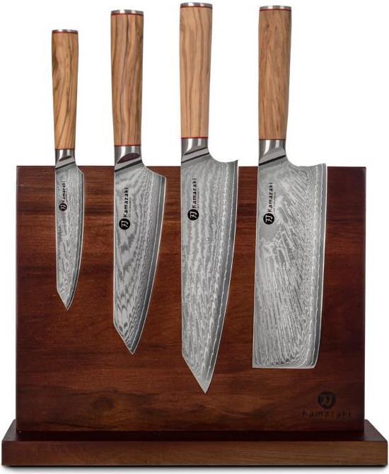 Купить Messerset aus Damaststahl mit Ständer KAMAZAKI KZI003SET в магазине wardena.ru