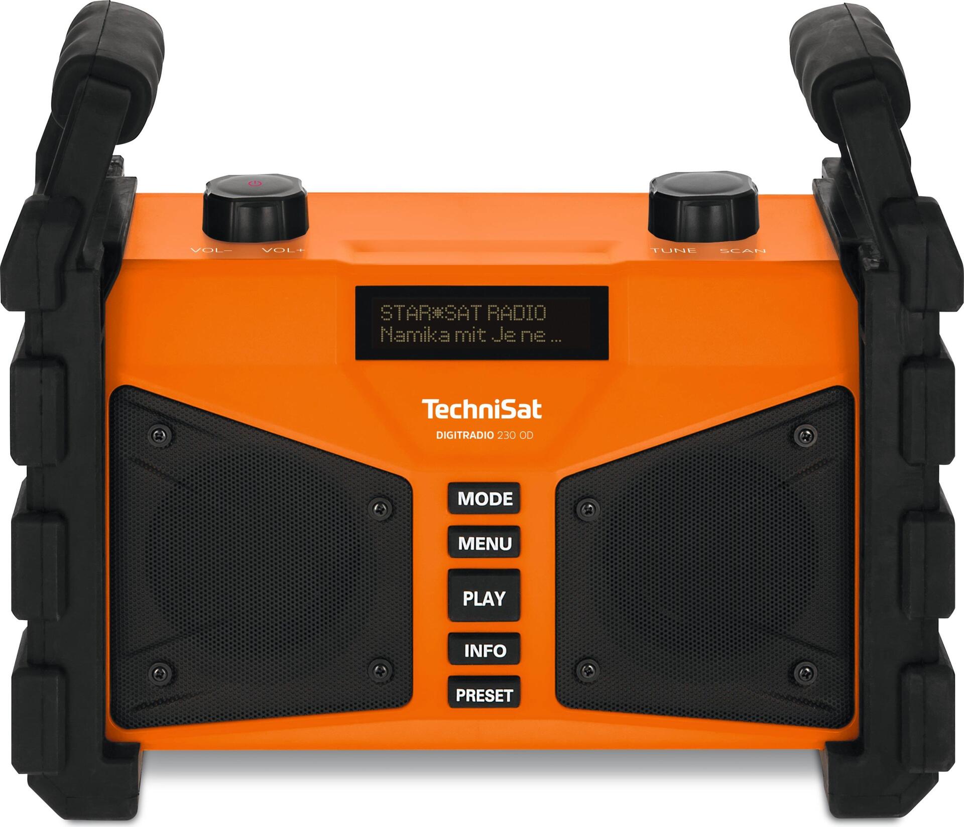 Купить TechniSat DigitRadio 230 OD - Tragbares DAB-Radio - 12 Watt - orange (0000/3907) в магазине wardena.ru