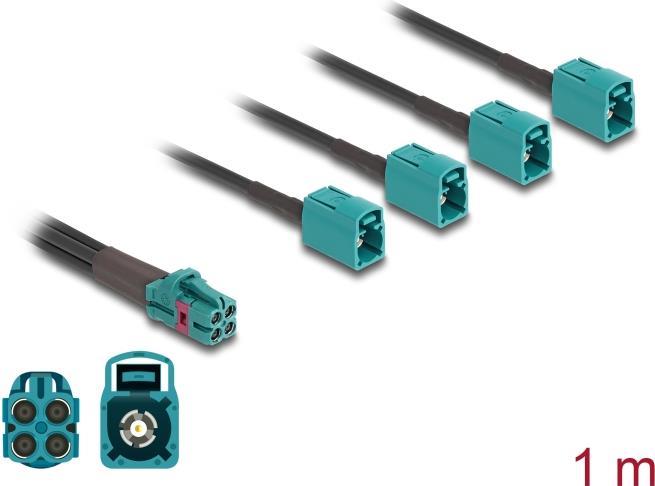 Купить Delock Kabel Mini FAKRA Z Buchse quad zu 4 x FAKRA Z Buchse B-Typ (90140) в магазине wardena.ru