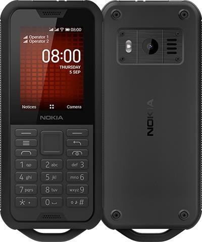 Купить Nokia 800 Tough 6,1 cm (2.4" ) 0,5 GB 4 GB Hybride Dual-SIM Schwarz 2100 mAh (16CNTB01A08) в магазине wardena.ru